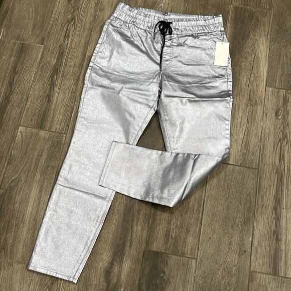 NWT Juicy Couture Women's Silver Pants - Picture 4 of 7